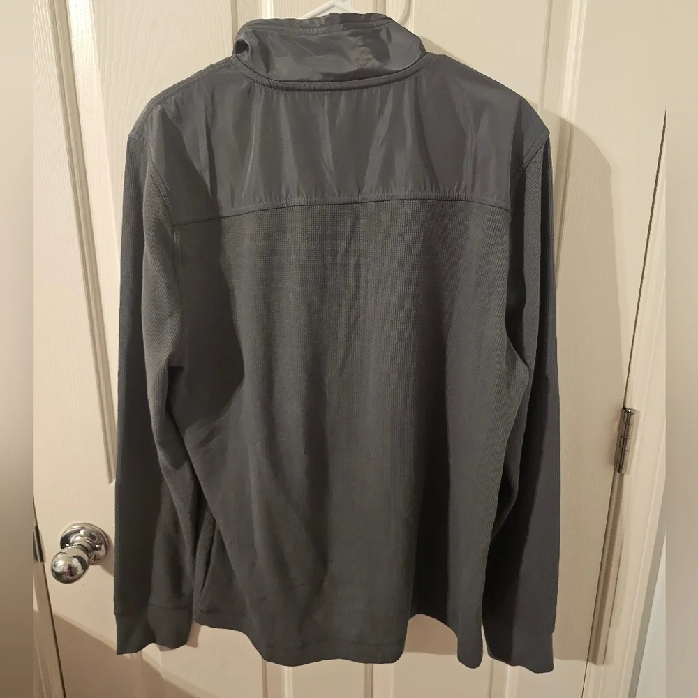 Banana Republic Men's Gray 1/4 Zip Sweater Pull Over Shirt Size L
